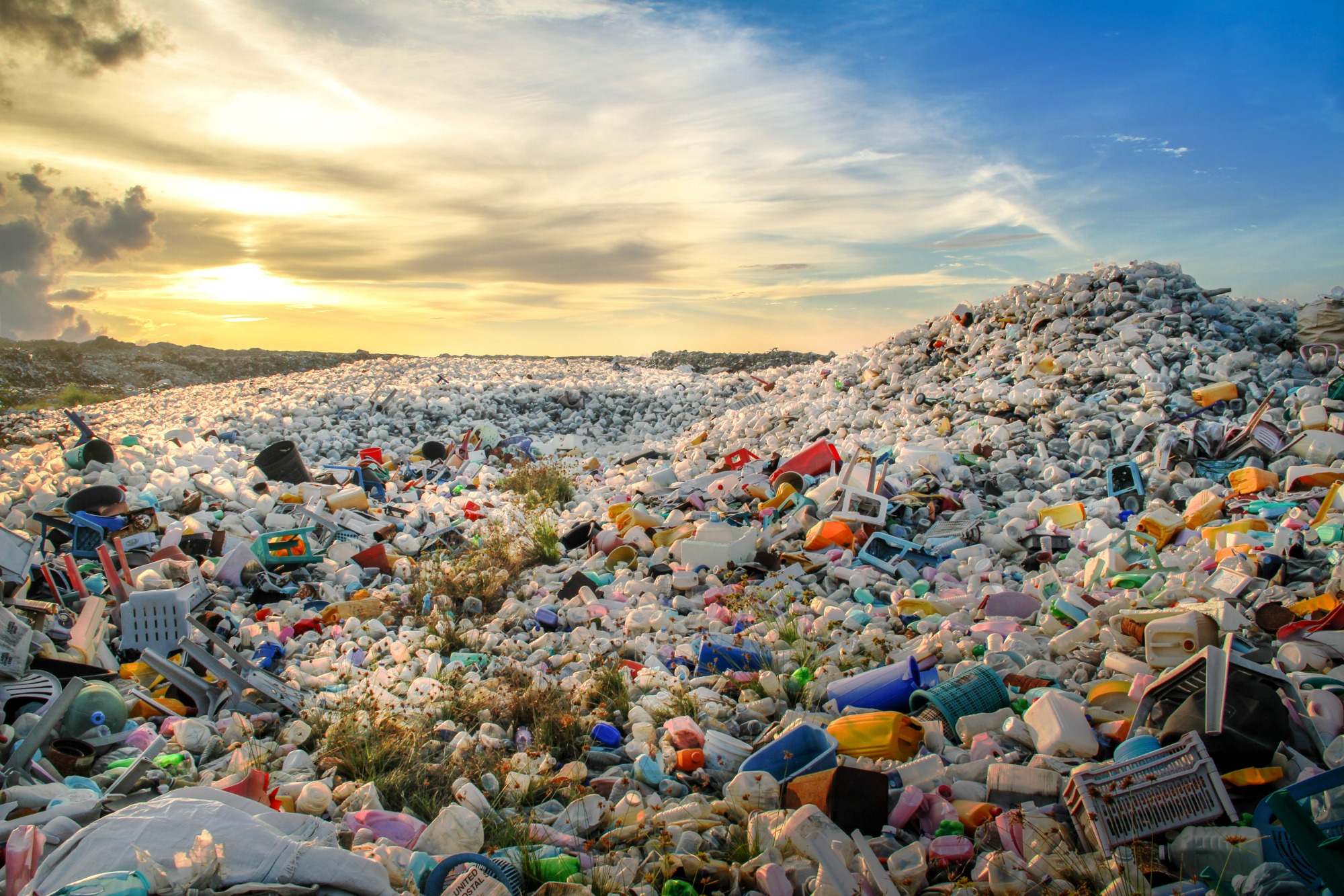 Plastic in landfill