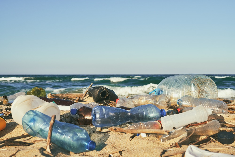 Rubbish on beach